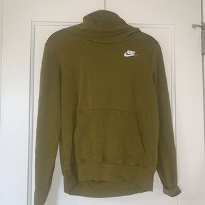 Olive green Nike hoodie